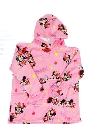 Poncho à capuche 7-14 ans Minnie Disney - Rose
