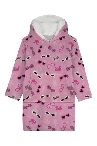 Poncho à capuche 7-14 ans Barbie - Rose