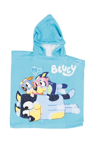 Poncho à capuche 7-14 ans Bluey - Bleu