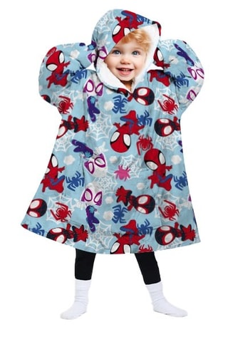 Poncho à capuche 3-6 ans Spidey et ses amis extraordinaires​ Marvel - Bleu et rouge