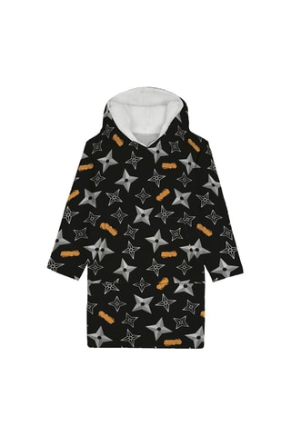 Poncho à capuche 7-14 ans Naruto - Noir
