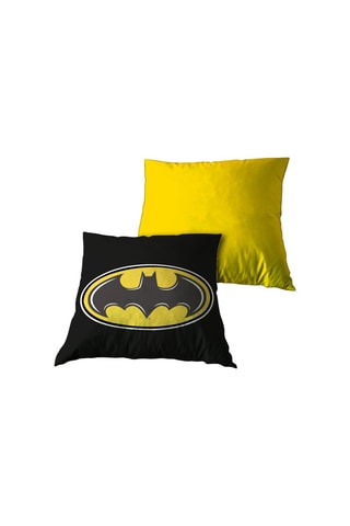 Coussin Batman La Ligue des Justiciers Marvel - Noir et jaune - 35 x 35 cm
