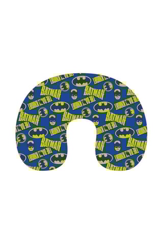 Coussin de voyage Batman La Ligue des Justiciers DC Comics - Bleu et vert - 30 x 30 cm