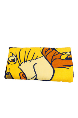 Serviette de plage Simba Le Roi Lion Disney - Jaune et orange - 70 x 140 cm