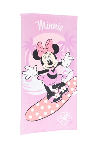 Serviette de plage Minnie Disney - Rose - 70 x 140 cm
