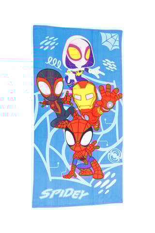 Serviette de plage Spidey et ses amis extraordinaires Marvel - Rouge et bleu - 70 x 140 cm