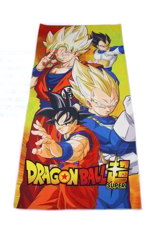 Serviette de plage Dragon Ball Super - Bleu et jaune - 70 x 140 cm