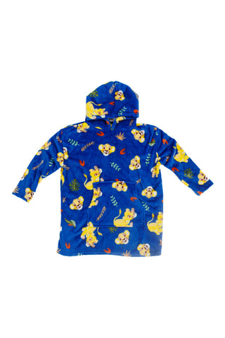 Poncho Le Roi Lion Disney - Bleu et jaune