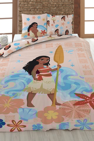 Parure de couette Vaiana, la Légende du bout du monde Disney - Orange