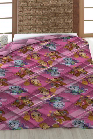Edredão Patrulha Pata - Rosa