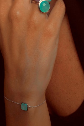 Armband   Zilver Doublé Geelgoud en Rookkwarts