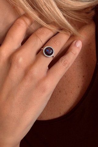 Ring Zilver en Tanzaniet