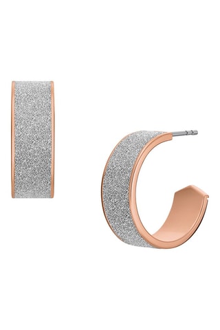 Halve Creolen - Roségoudkleurig en Zilverkleurig