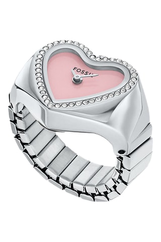 Quartz Ring - Zilverkleurig en Roze