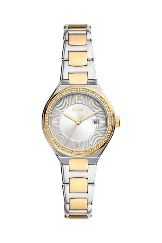 Stalen Quartz Horloge Eevie Goudkleurig en Zilverkleurig