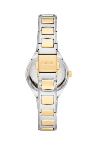 Stalen Quartz Horloge Eevie Goudkleurig en Zilverkleurig