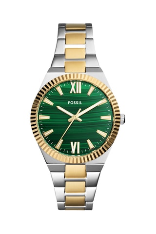 Stalen Quartz Horloge - Goudkleurig en Zilverkleurig