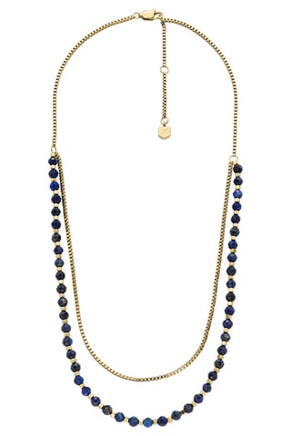 Ketting - Goudkleurig en Marineblauw