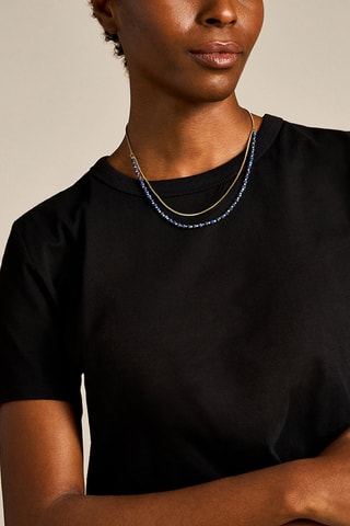 Ketting - Goudkleurig en Marineblauw