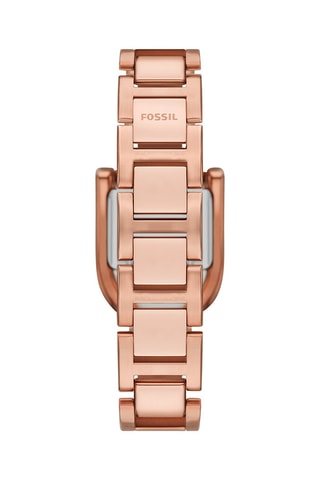 Roestvrijstalen Quartz Horloge - Roségoudkleurig en bruin
