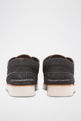 Nubuck Mocassins - Donkergrijs