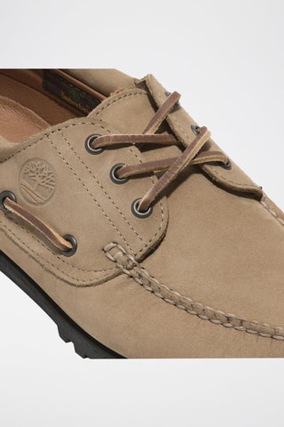 Chaussures bateau en nubuck - Beige