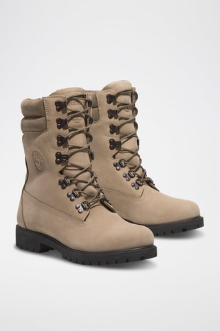 Boots en nubuck - Beige clair