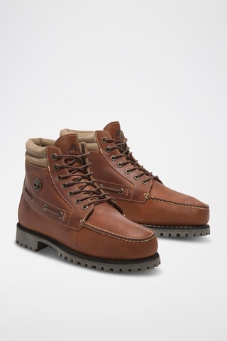 Boots en cuir - Marron