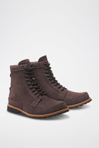 Boots en nubuck - Marron foncé