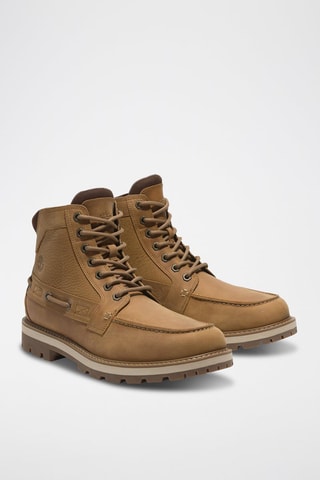 Boots en cuir - Marron