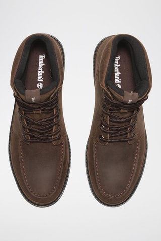 Boots en cuir - Marron foncé