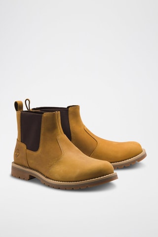 Bottines Chelsea en cuir - Marron clair