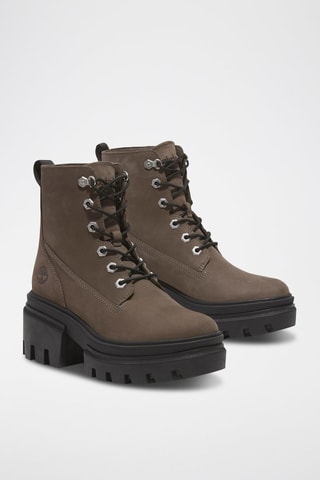 Nubuck Enkellaarzen - Bruin