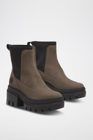 Nubuck Chelsea Boots - Lichtbruin
