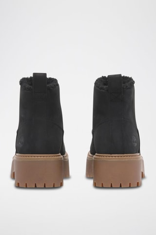 Gevoerde Nubuck Enkellaarzen - Zwart