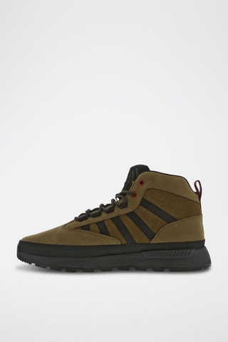 Baskets en cuir - Vert olive