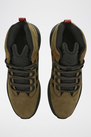 Baskets en cuir - Vert olive