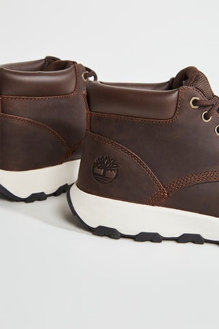 Hoge Leren Sneakers - Donkerbruin