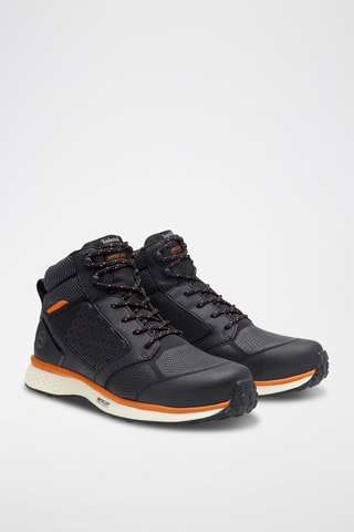 Baskets montantes en cuir - Noir