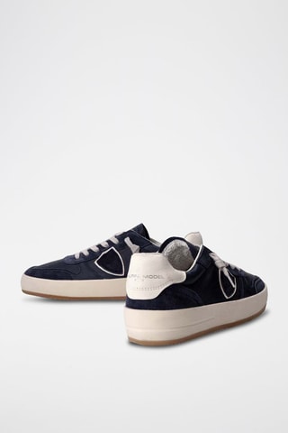 Sneakers - Marineblauw en Wit