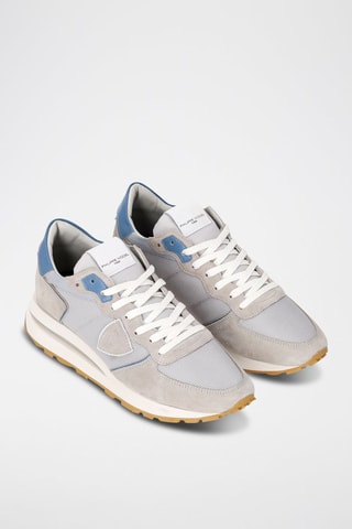 Kalfsleren Sneakers Tropez - Grijs