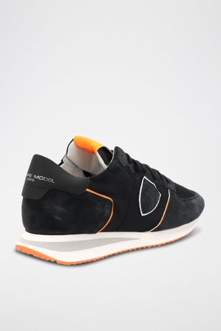 Leren Sneakers TRPX Mondial - Zwart en oranje