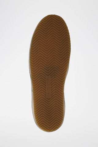 Kalfsleren Sneakers Nice Low - Wit en zilverkleurig