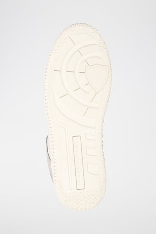 Leren Sneakers La Grande Low - Wit en grijs