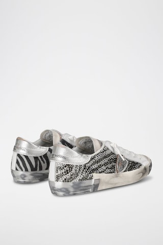 Leren Sneakers Prsx - Zilverkleurig