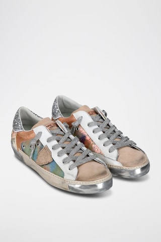 Leren Sneakers PRSX - Zilverkleurig
