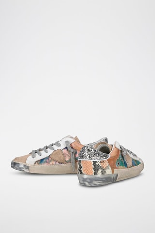 Leren Sneakers PRSX - Zilverkleurig