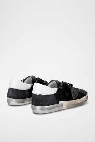 Kalfsleren Sneakers Prsx - Zwart