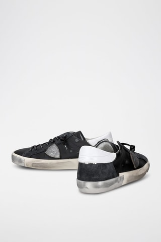 Kalfsleren Sneakers Prsx - Zwart