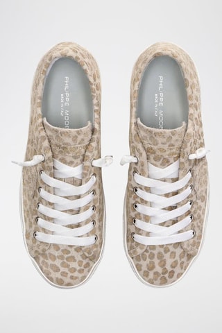 Leren Sneakers Paris Haute Low - Beige